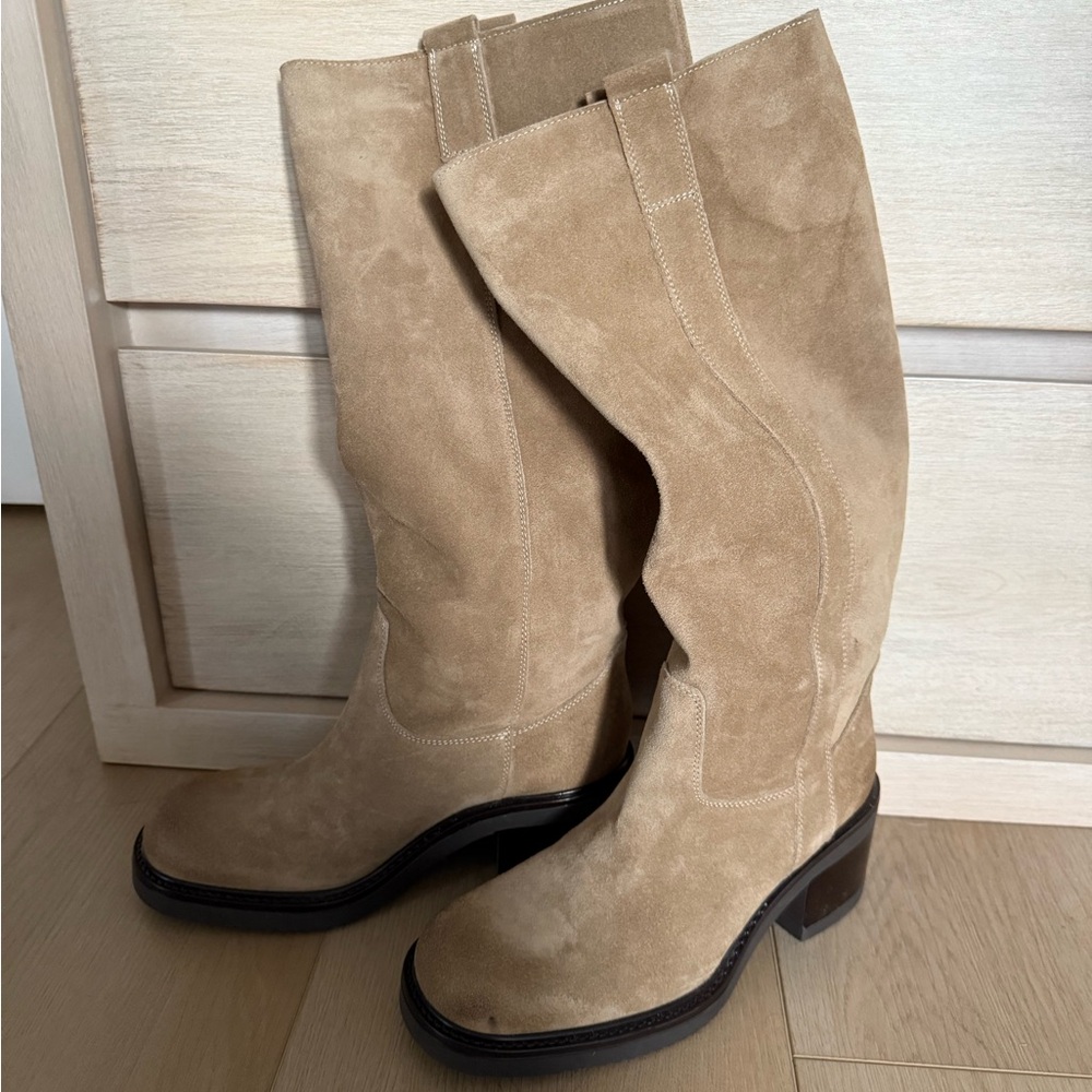 Steve MaddenTan Suede Knee-High Boots 9m